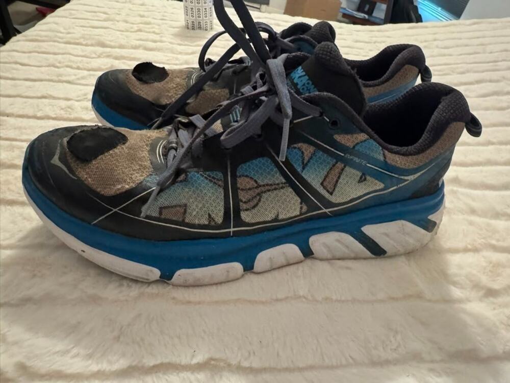 HOKA One One Infinite Men's Running Shoes Blue Gray Size 11 US 1009648